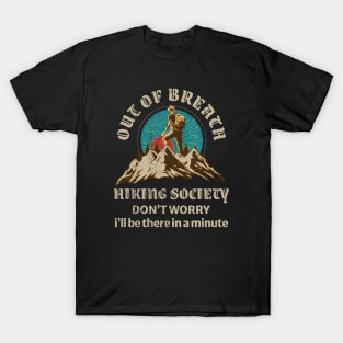 Out Of Breath Hiking Society T-Shirt